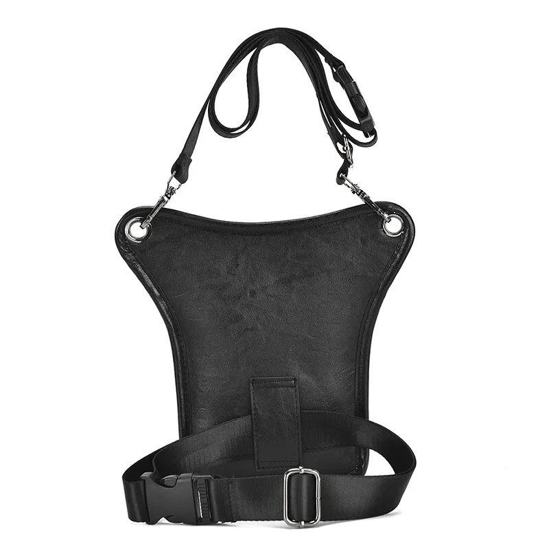 Vintage PU Leather Waist Pack Drop Leg Bag Men Women Belt Hip Bag Multifunction Motorcycle Bicycle Outdoor Hiking Camping Bag