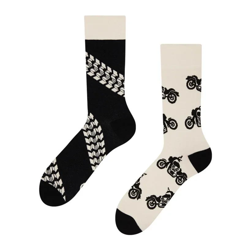 2024 Autumn 1 Pair Women Original AB Tide Socks Medium High Tube Colorful Socks Animal Flower Cotton Unisex Socks