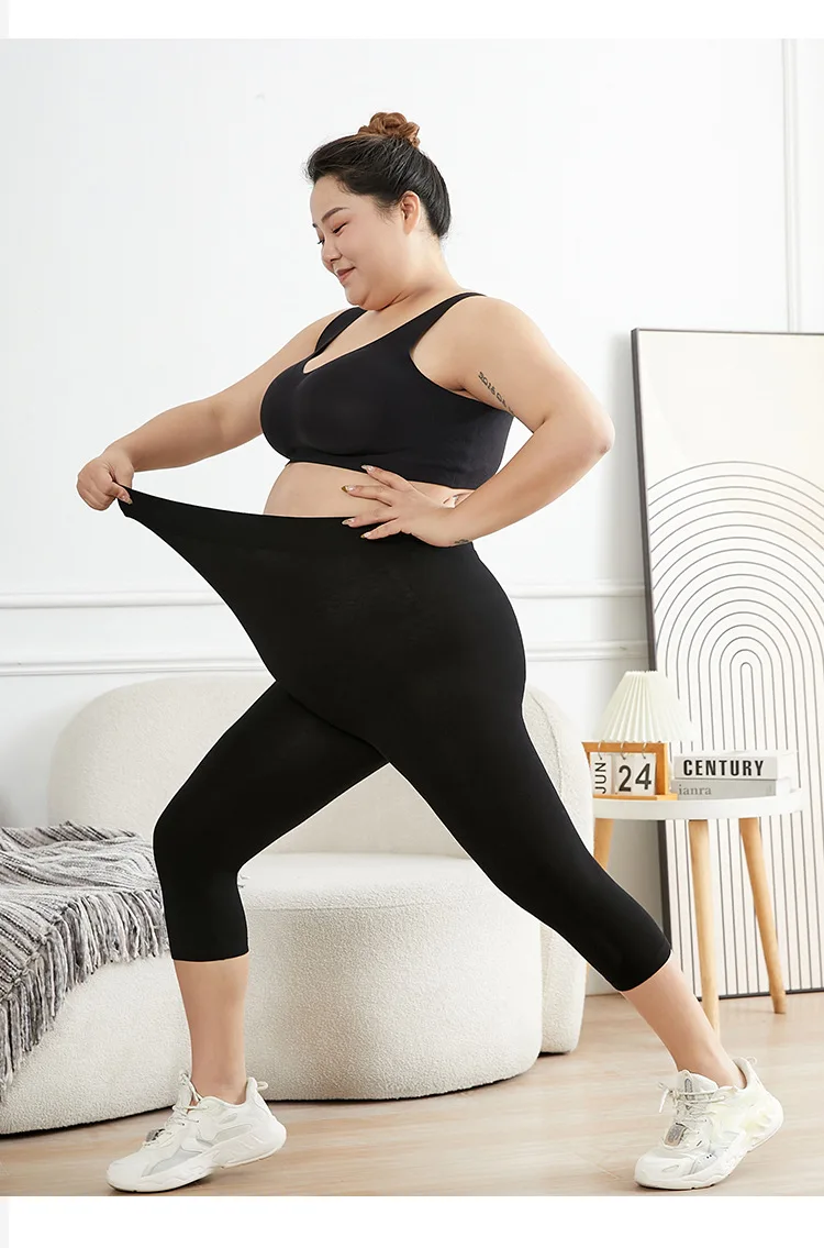 Women Big Size Leggings Black High Stretchy Shorts Outdoor Wearling Casul Sports Tights Ladies Plus Size Modal Leggings