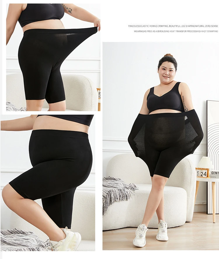 Women Big Size Leggings Black High Stretchy Shorts Outdoor Wearling Casul Sports Tights Ladies Plus Size Modal Leggings