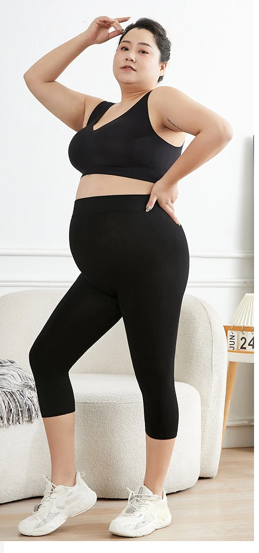 Women Big Size Leggings Black High Stretchy Shorts Outdoor Wearling Casul Sports Tights Ladies Plus Size Modal Leggings