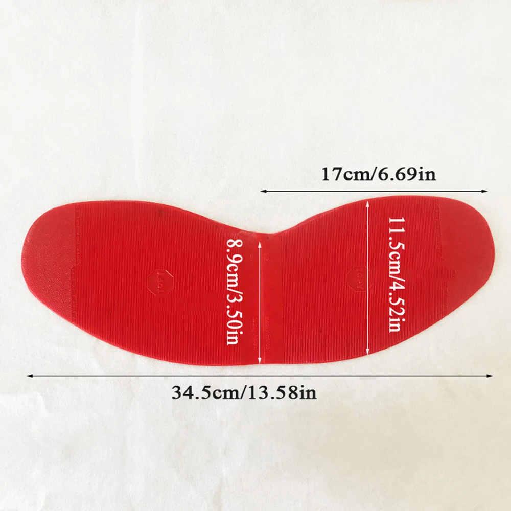 1Pair Rubber Anti Slip Wear-resistant Sole Forefoot Pads Ground Grip Half Outsoles Repair Shoe Protector DIY Shoe Accessories