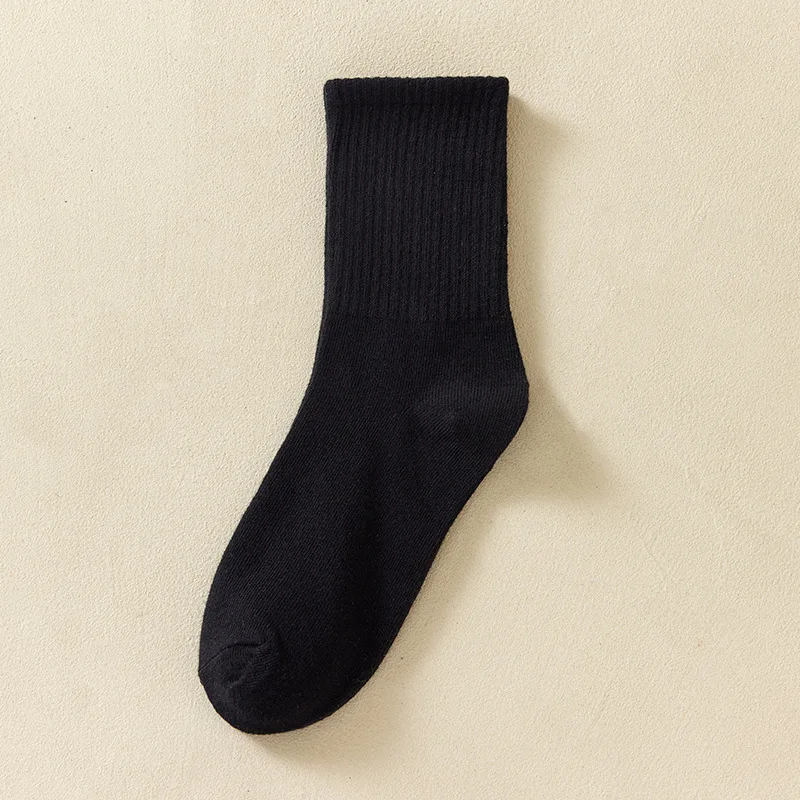6 Pairs Women Socks Simplicity Parallel Bars Versatile Sport Socks Socks Solid Breathable Mid-Tube Socks Woman Absorbent Socks