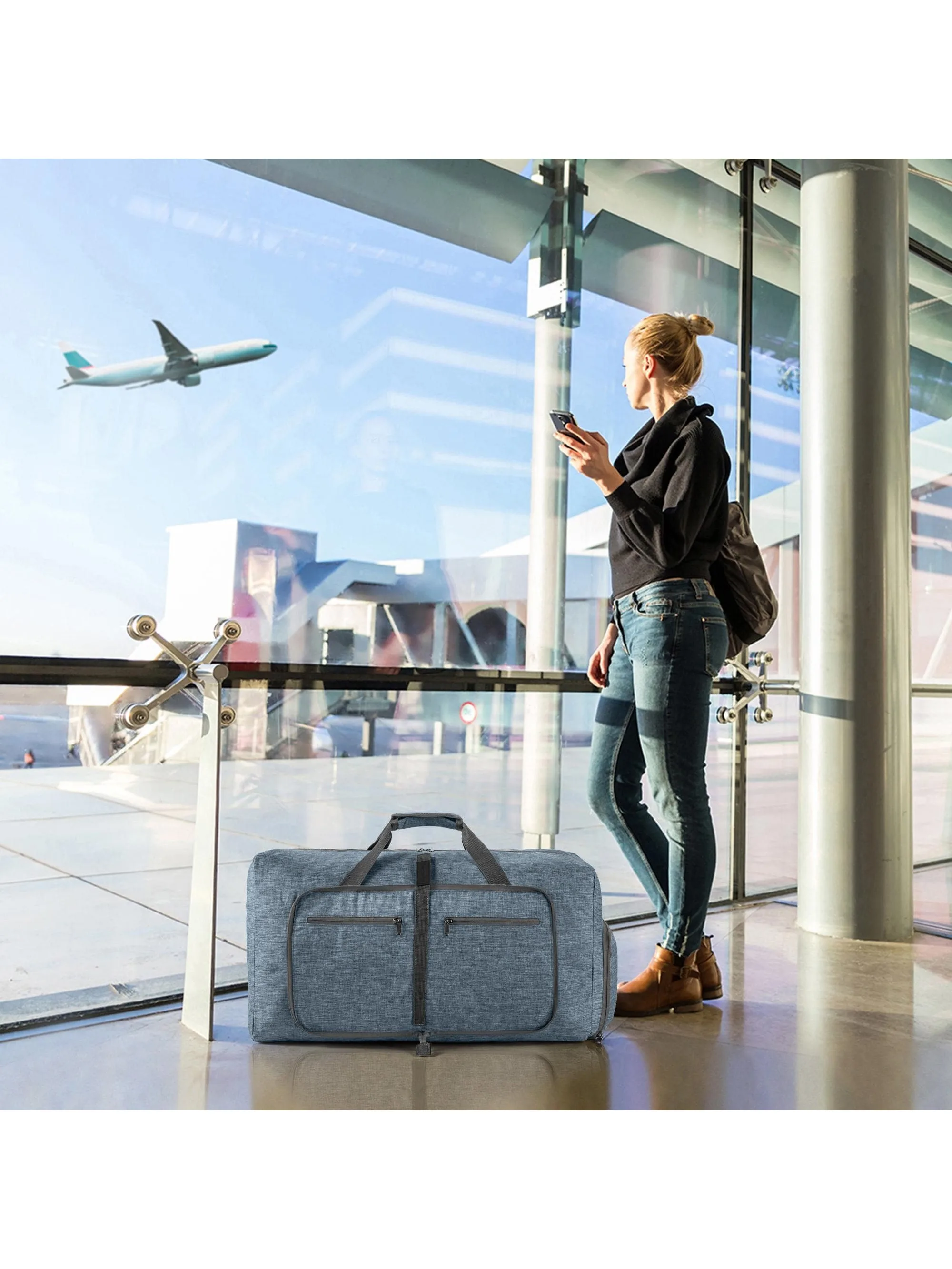 Travel Bag Handbags Large Capacity Carry On Luggage Bags Men Women Shoulder Outdoor Tote Weekend Waterproof Bag  Ryanair