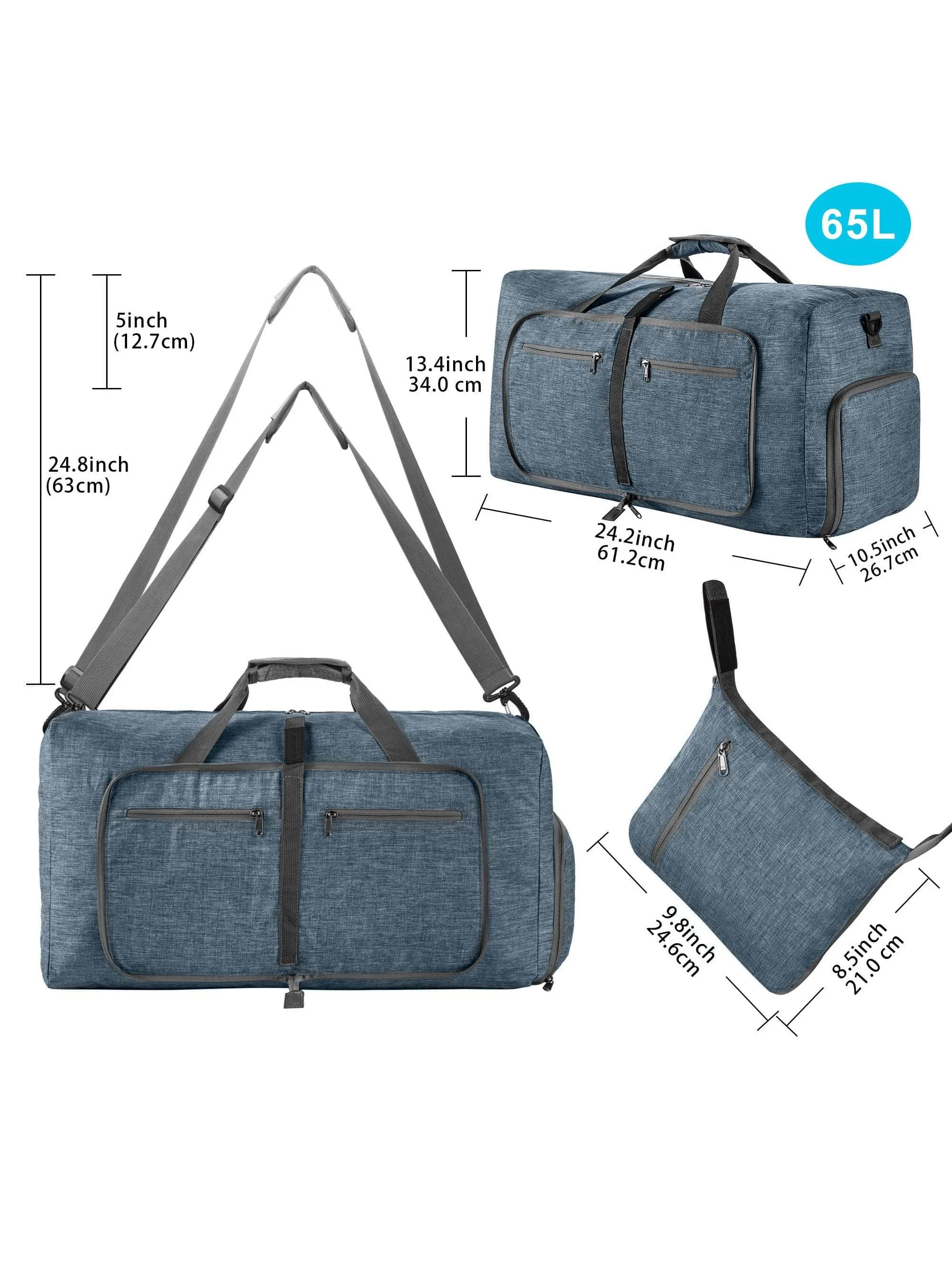 Travel Bag Handbags Large Capacity Carry On Luggage Bags Men Women Shoulder Outdoor Tote Weekend Waterproof Bag  Ryanair