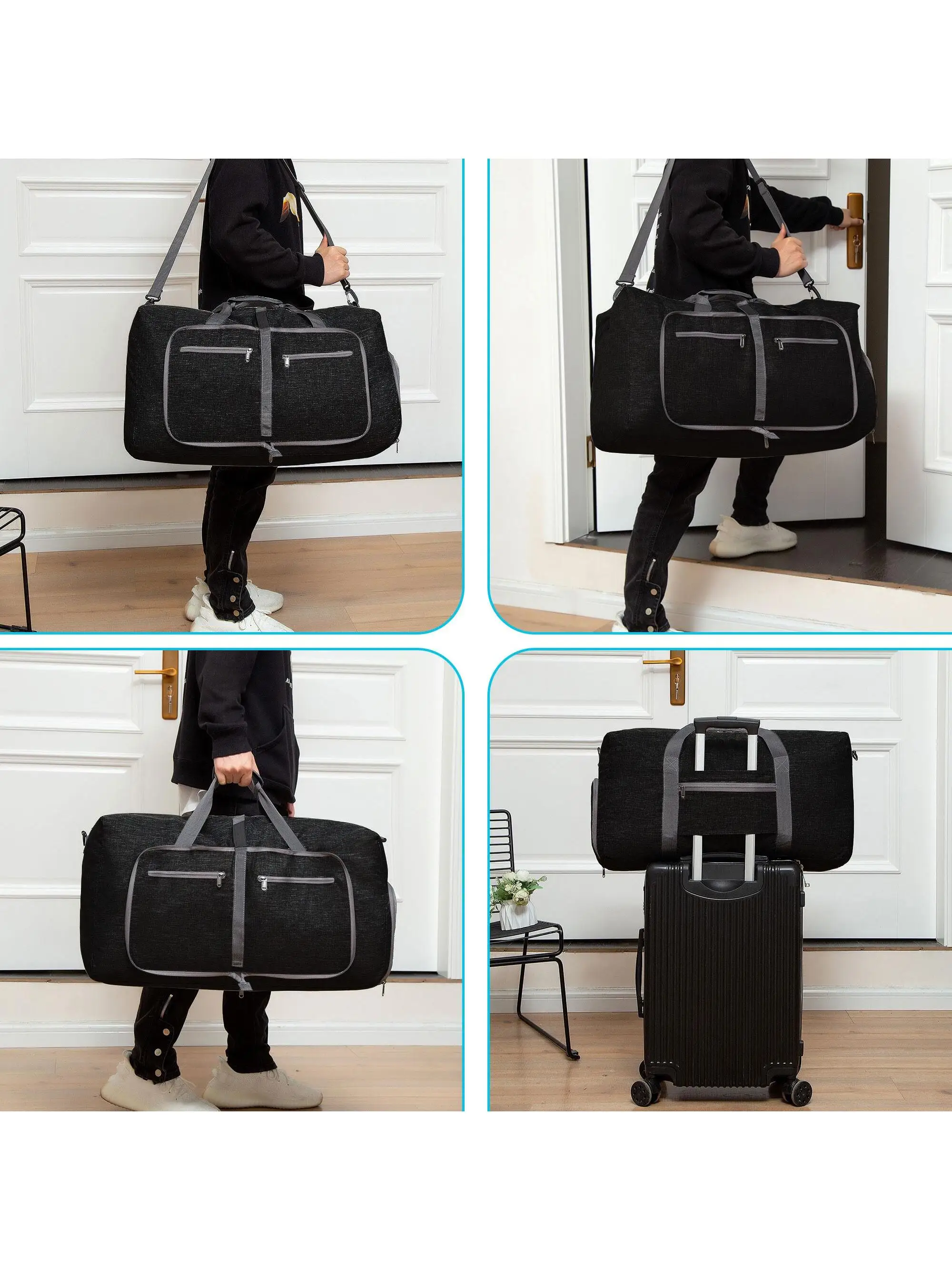 Travel Bag Handbags Large Capacity Carry On Luggage Bags Men Women Shoulder Outdoor Tote Weekend Waterproof Bag  Ryanair