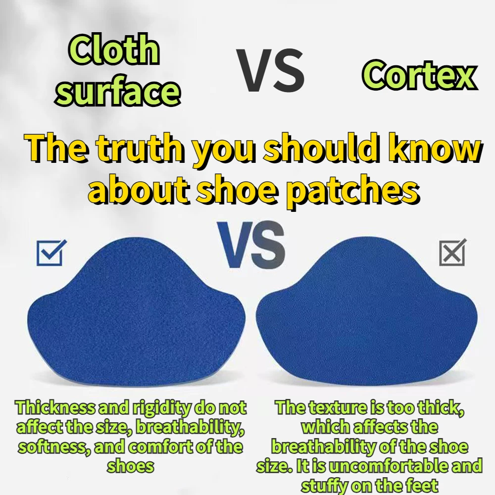 4pcs Sports Shoes Repair Stickers Suede Heel Protector Anti-Wear Repair Holes Self-adhesive Patches Insoles Pad Foot Care Insert