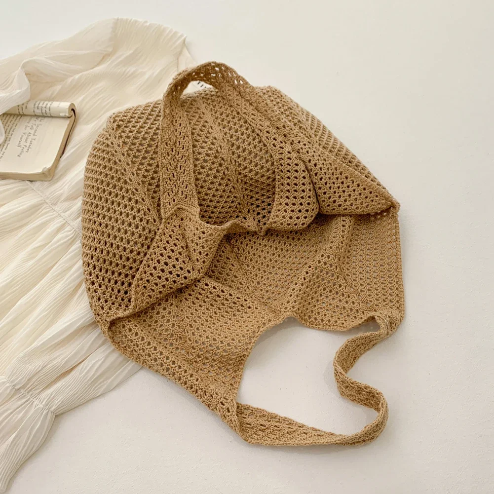 Women's Shoulder Bags Casual Straw Wicker Woven Ladies Handmade Totes Large Capacity Summer Beach Female's Messenger Bag