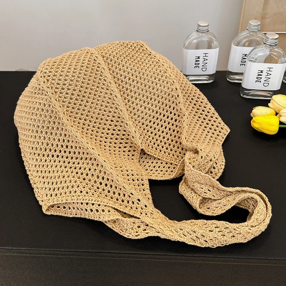 Women's Shoulder Bags Casual Straw Wicker Woven Ladies Handmade Totes Large Capacity Summer Beach Female's Messenger Bag
