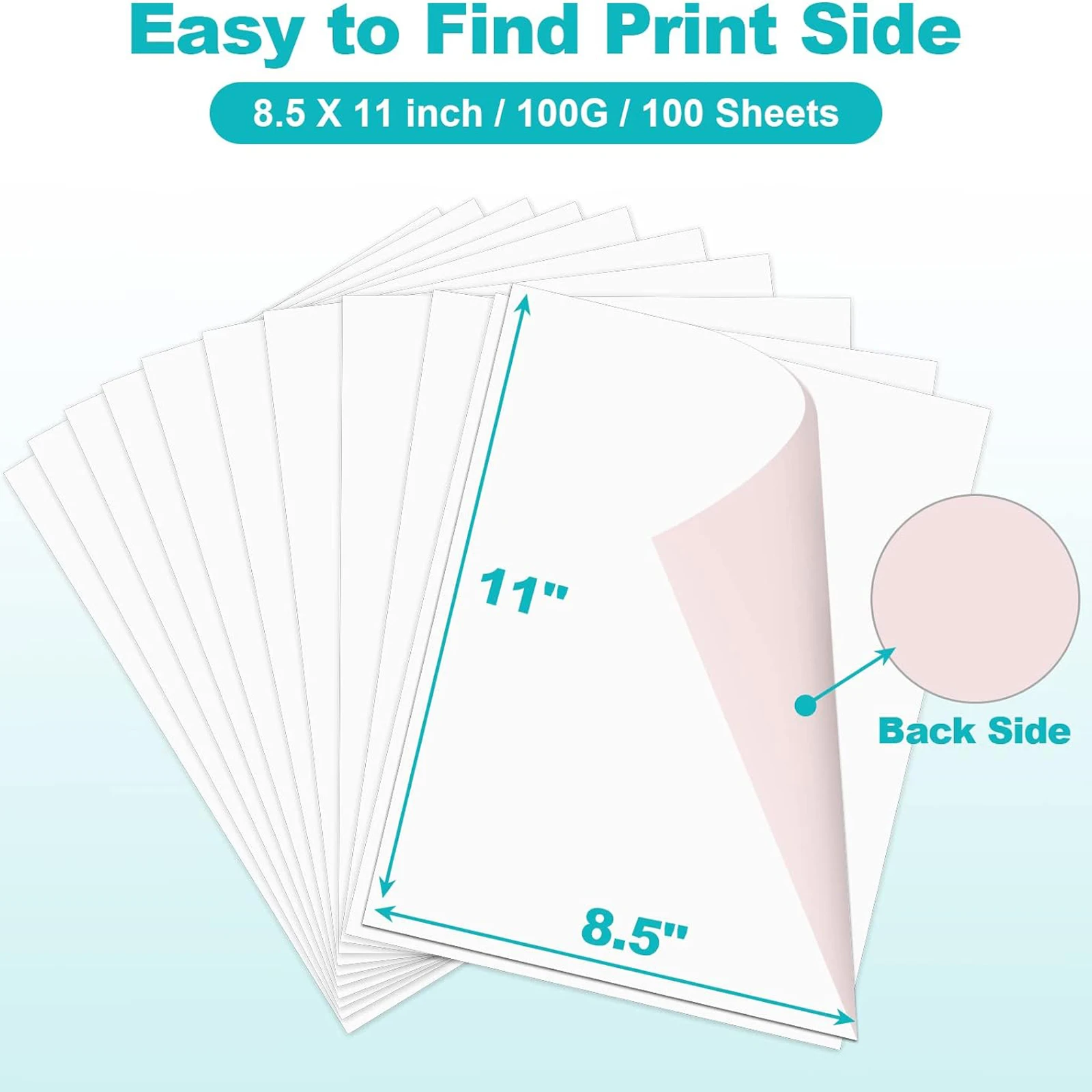 ESHANG Sublimation Paper A4 100 Sheets for Any Inkjet Printer Which Match Sublimation Ink 105g