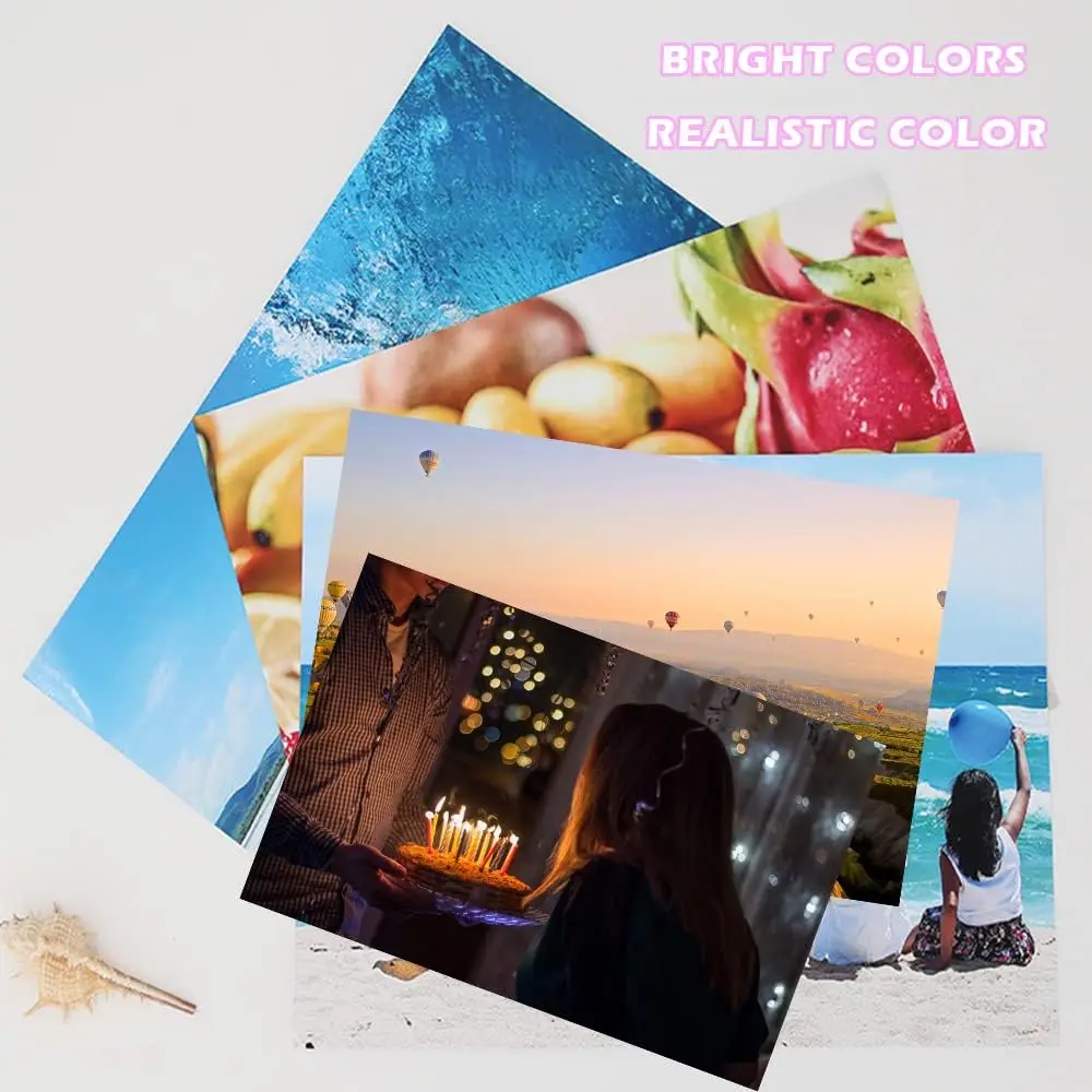 ESHANG High Quality A4 3R 4R 5R Glossy Photo Paper 200G 100/20sheets High Gloss Quick Dry for Canon Epson HP Inkjet Printer