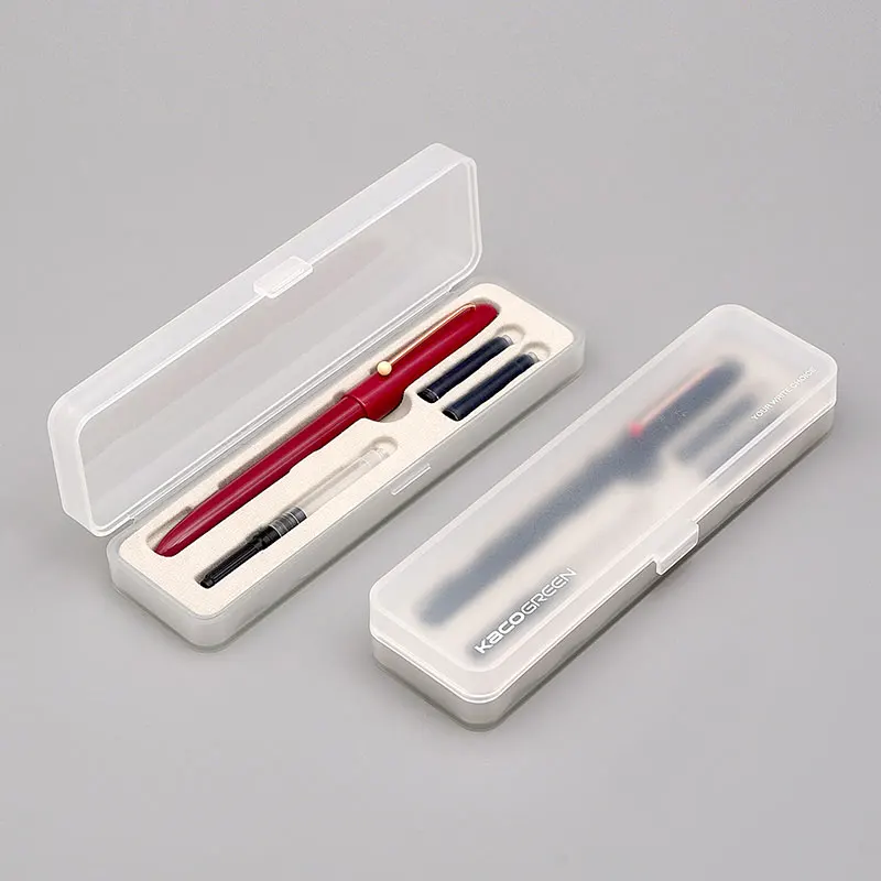 KACO Classic Colorful Fountain Pen 만년필 EF Hooded Exchangeable Ink Cartridge for School Office Stationery Nib Smooth Writing