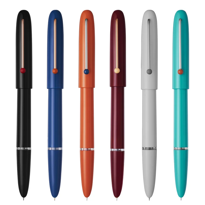 KACO Classic Colorful Fountain Pen 만년필 EF Hooded Exchangeable Ink Cartridge for School Office Stationery Nib Smooth Writing