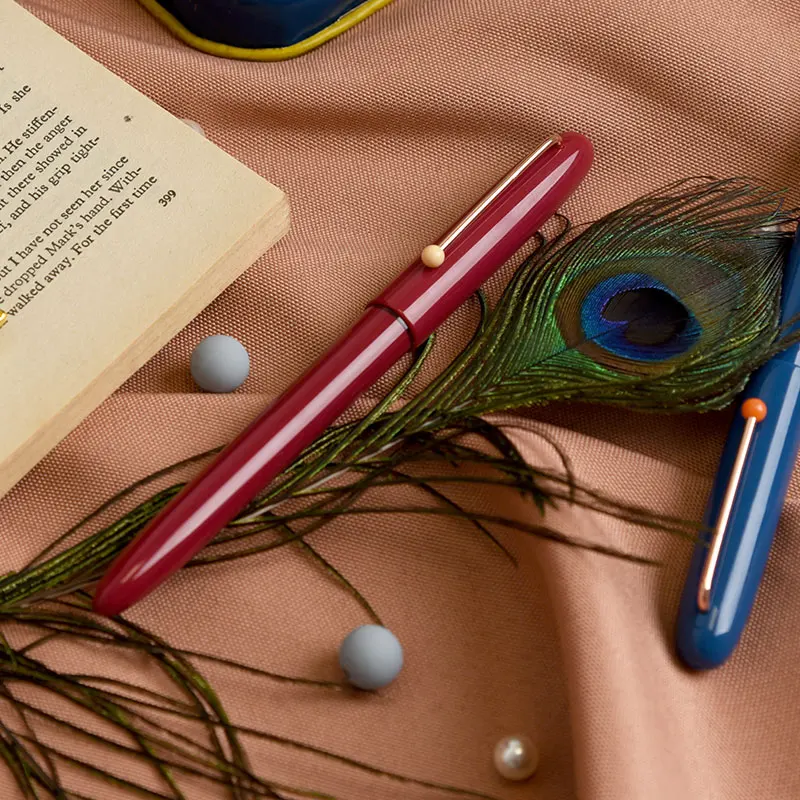 KACO Classic Colorful Fountain Pen 만년필 EF Hooded Exchangeable Ink Cartridge for School Office Stationery Nib Smooth Writing