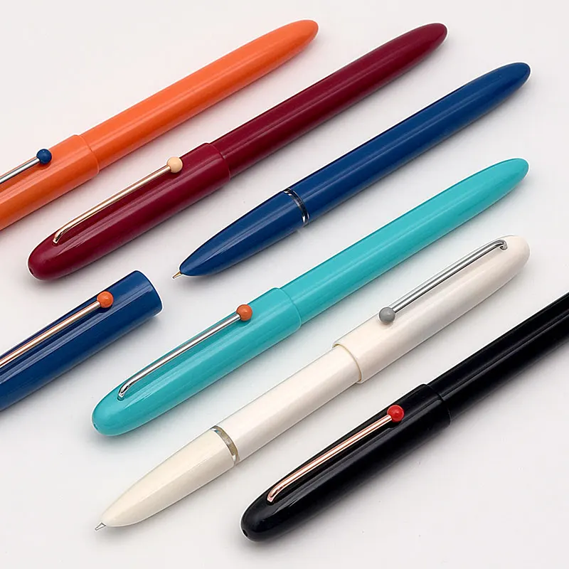 KACO Classic Colorful Fountain Pen 만년필 EF Hooded Exchangeable Ink Cartridge for School Office Stationery Nib Smooth Writing