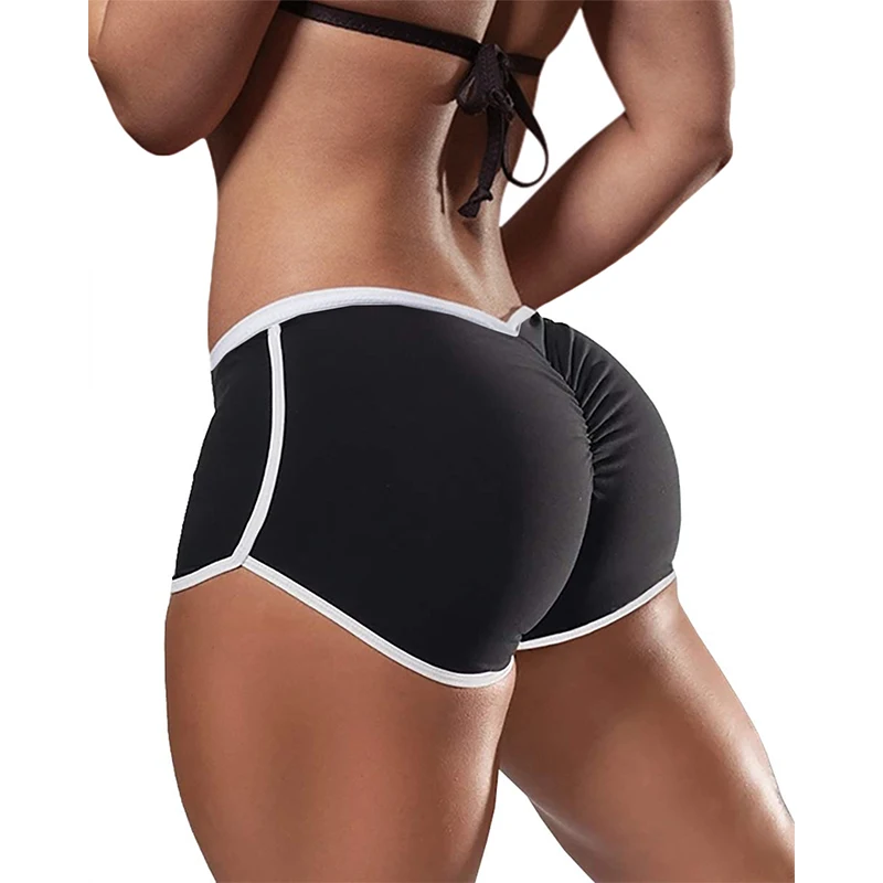 Causal Yoga Shorts for Women Summer Sports Fitness Skinny Slim Low Waist Stretchy Gym Clothing Short Pants