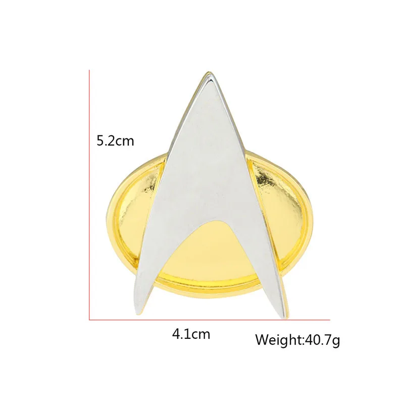 Star Trek Communicator Badges Cosplay TV Anime Halloween Party Costumes Accessories Fans Collectables Friends Gifts