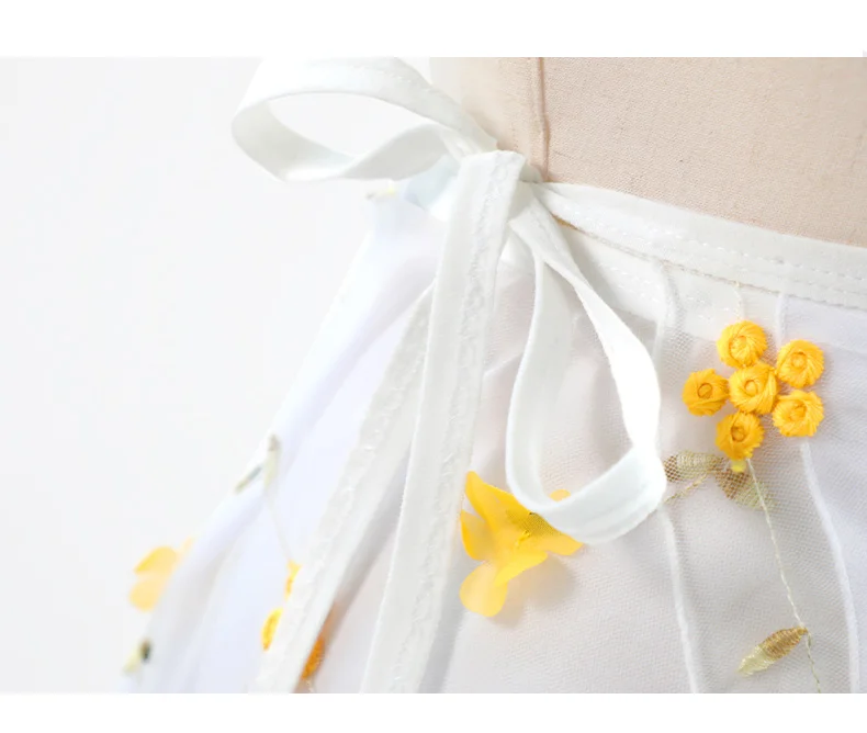 Women Ballet Skirts Embroidery Floral Mini Wrap Short Dance Skirts 2 Layers Adult Big Girl Dancewear Performance Ballet Costumes