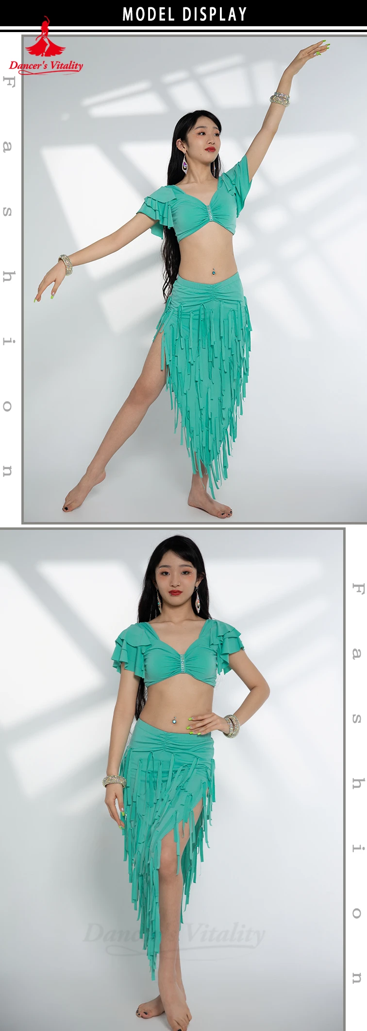 Belly Dancer Costume Set for Women Sexy Top+sexy Drum Solo Skirt 2pcs Oriental Belly Dancing Wear Clothing Bellydance Outfit