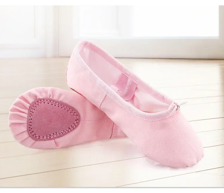 Ballet Shoes Canvas for Girls Dance Slippers Split Sole Gymnastics Skate Yoga Dancing Shoes Kids Ballerina Professional Shoes