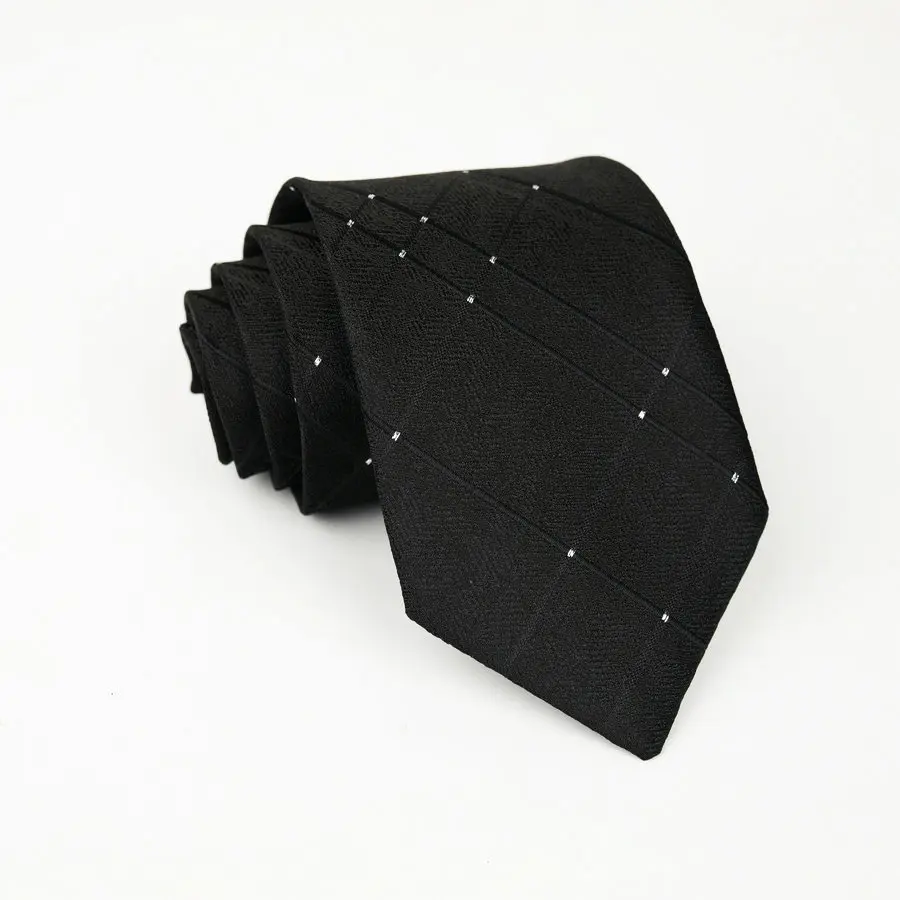 8cm Classic Men's Tie Blue Plaid Striped Neck Tie Paisley Floral Neckties Daily Wear Cravat Wedding Party Gift