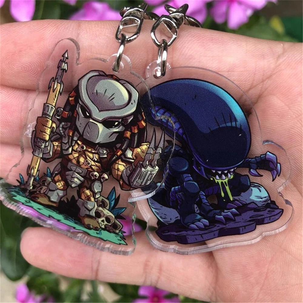 Predator Alien Xenomorph Cosplay Costumes Key Chain Keychain Accessories Pendant