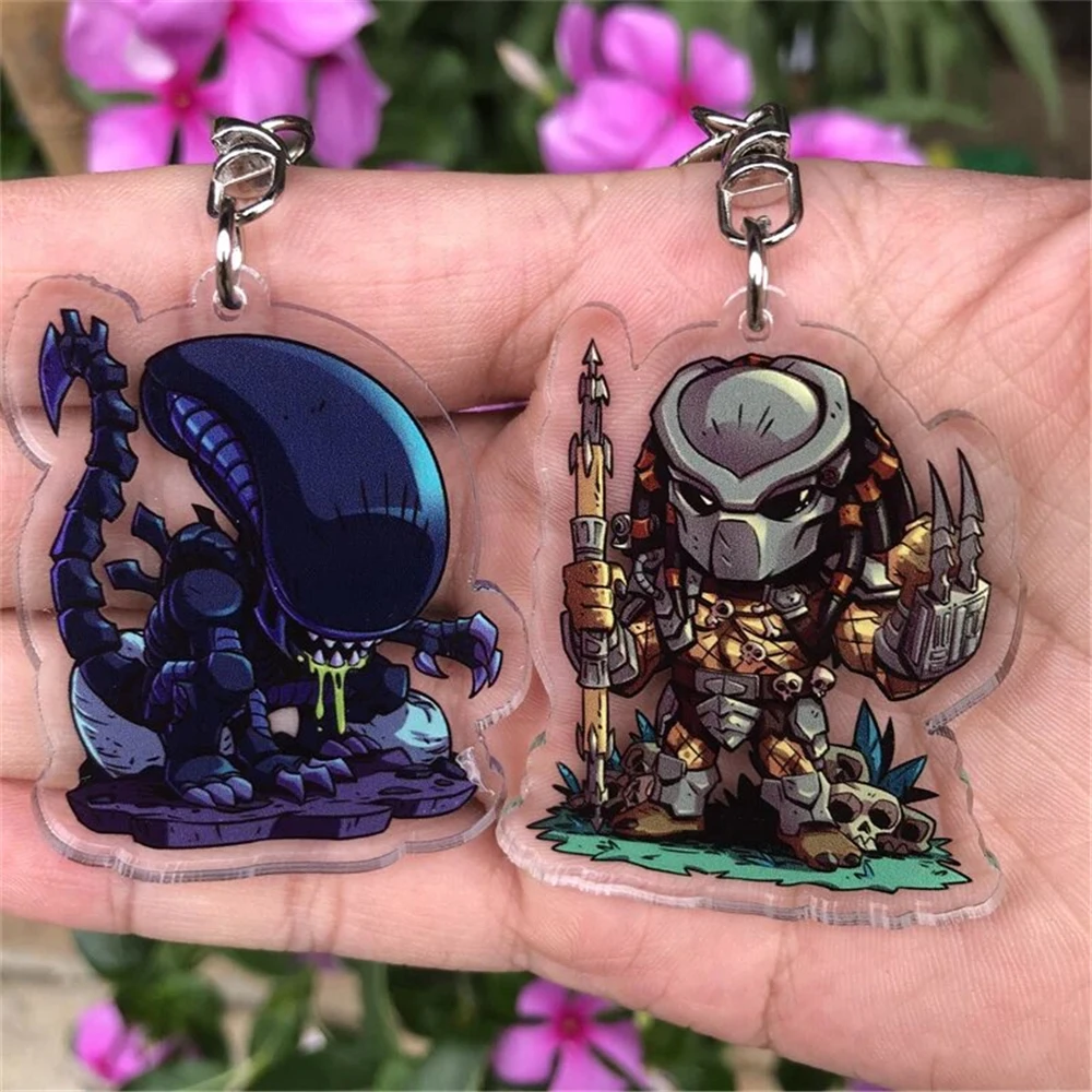 Predator Alien Xenomorph Cosplay Costumes Key Chain Keychain Accessories Pendant
