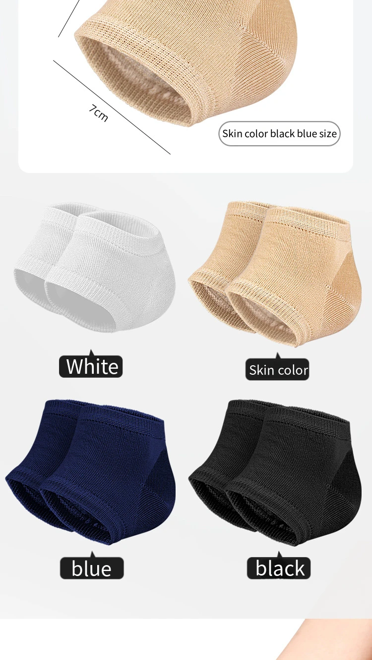 Socks Feet Pads for Heels Heel Gel Protective Shock-absorbing Insoles Feet Care Skin Repair Cushion Anti-cracked Foot Sock