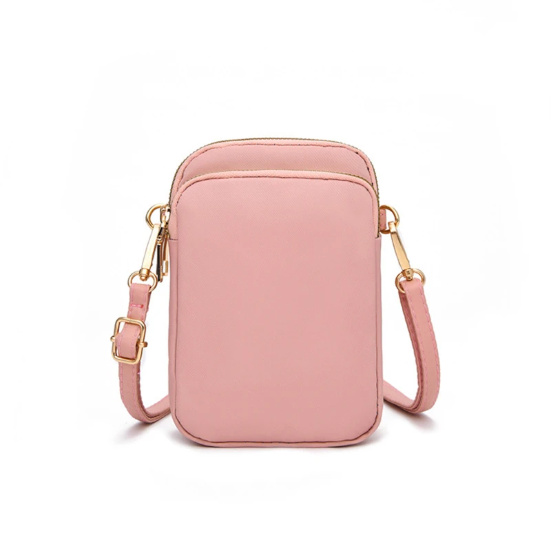 Women Mini Bag Crossbody Zipper Shoulder Bags Mobile Phone Purse Vertical Multifunctional Wallet Black Walking Crossbody Bags