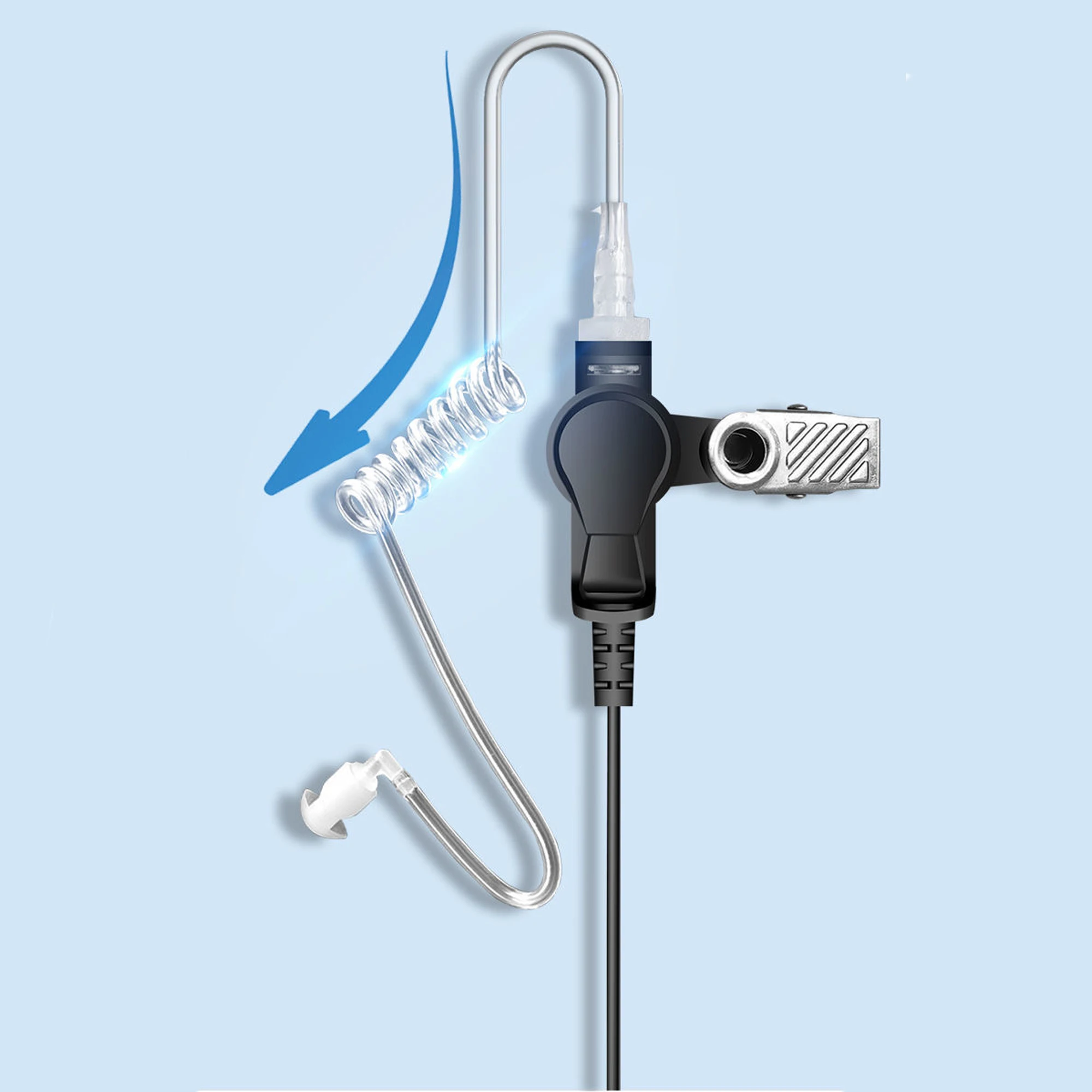 Air Tube Earpiece Headset for Motorola DP4000e DP4400e DP4401 DP4801e DP4800e MTP6550 DP3401 DP3600 APX2000 APX4000 APX6000 7000