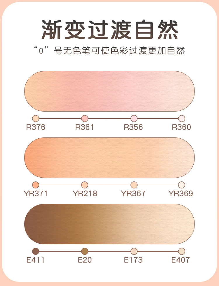 FINECOLOUR EF102 Double-headed Skin Color Markers Oily Alcohol Sketch Drawing Dual Art Marker pen School Art Supplies