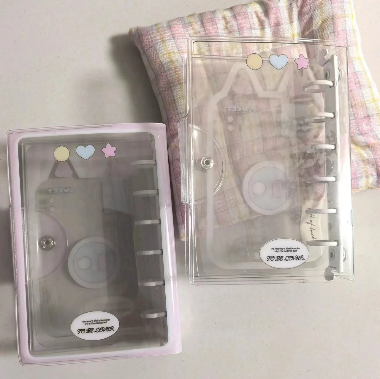 A7 Candy Cute Snowflake Green Apple Colored Binder Cover Journal Sketchbook Accessories Diary Office Supplies
