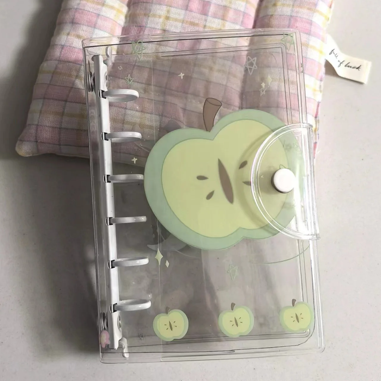 A7 Candy Cute Snowflake Green Apple Colored Binder Cover Journal Sketchbook Accessories Diary Office Supplies