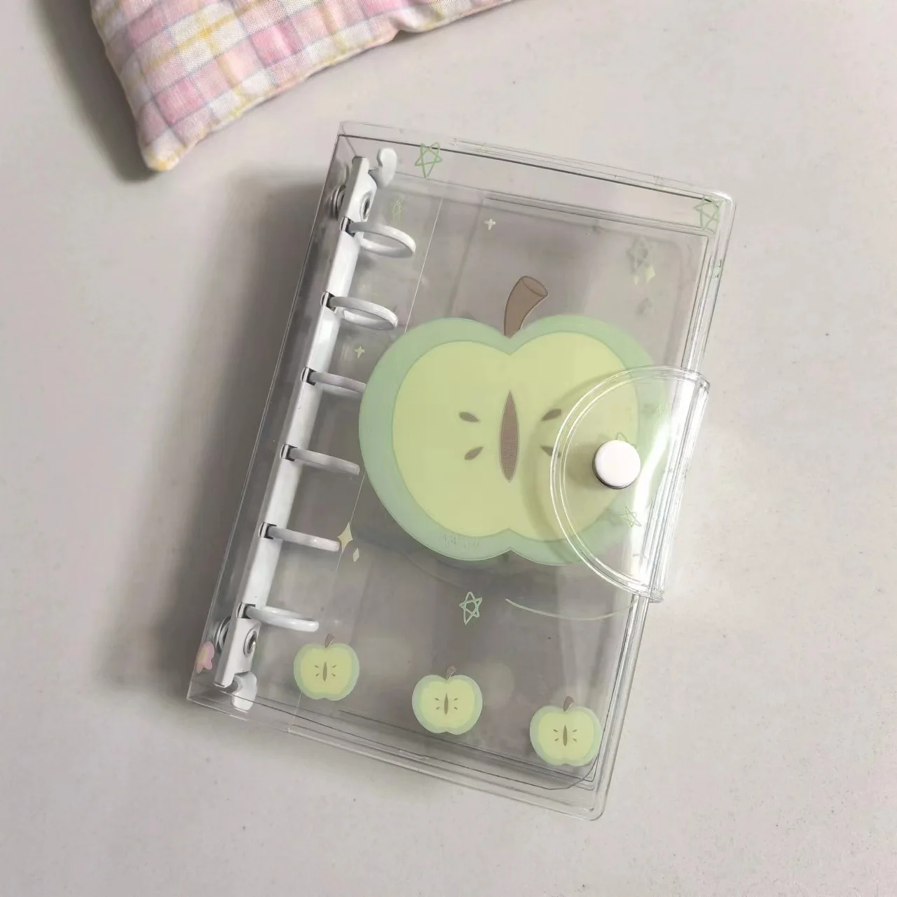 A7 Candy Cute Snowflake Green Apple Colored Binder Cover Journal Sketchbook Accessories Diary Office Supplies