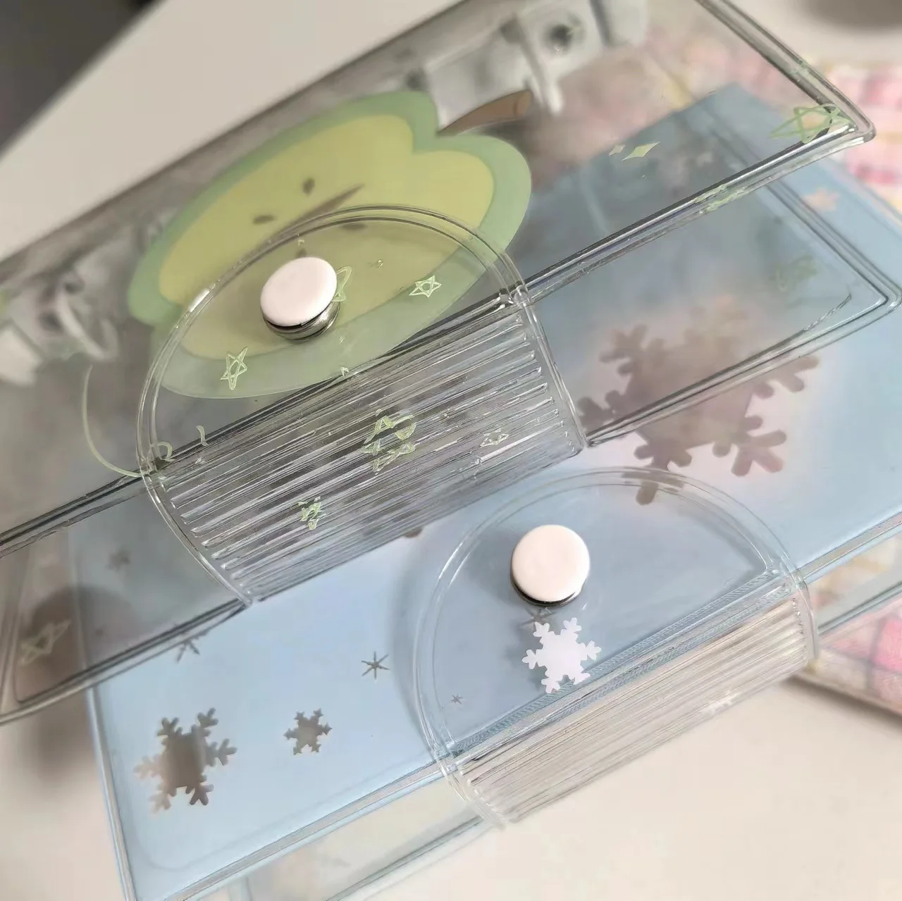 A7 Candy Cute Snowflake Green Apple Colored Binder Cover Journal Sketchbook Accessories Diary Office Supplies