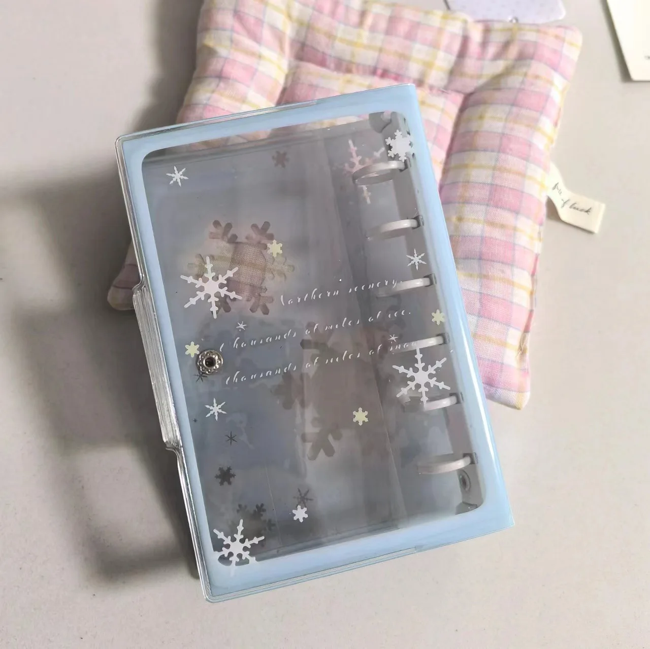 A7 Candy Cute Snowflake Green Apple Colored Binder Cover Journal Sketchbook Accessories Diary Office Supplies