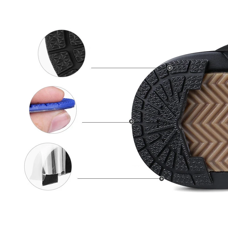 1Pair Wear-resistant Outsole Shoes Protector for Sneakers Men Shoe Repair Anti-Slip Self-Adhesive Rubber Sole Sports Shoes Patch