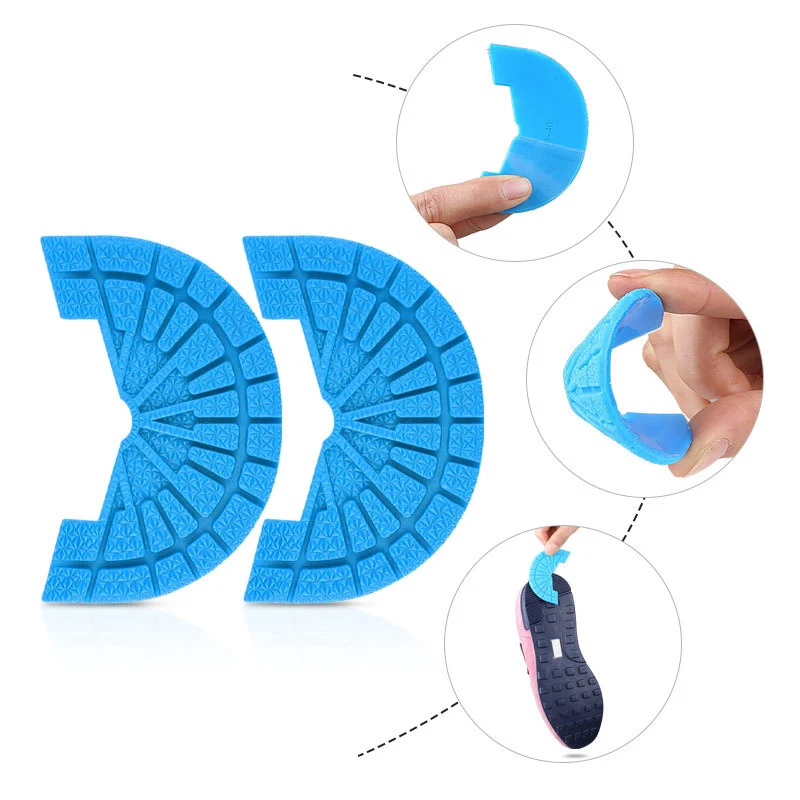 1Pair Wear-resistant Outsole Shoes Protector for Sneakers Men Shoe Repair Anti-Slip Self-Adhesive Rubber Sole Sports Shoes Patch