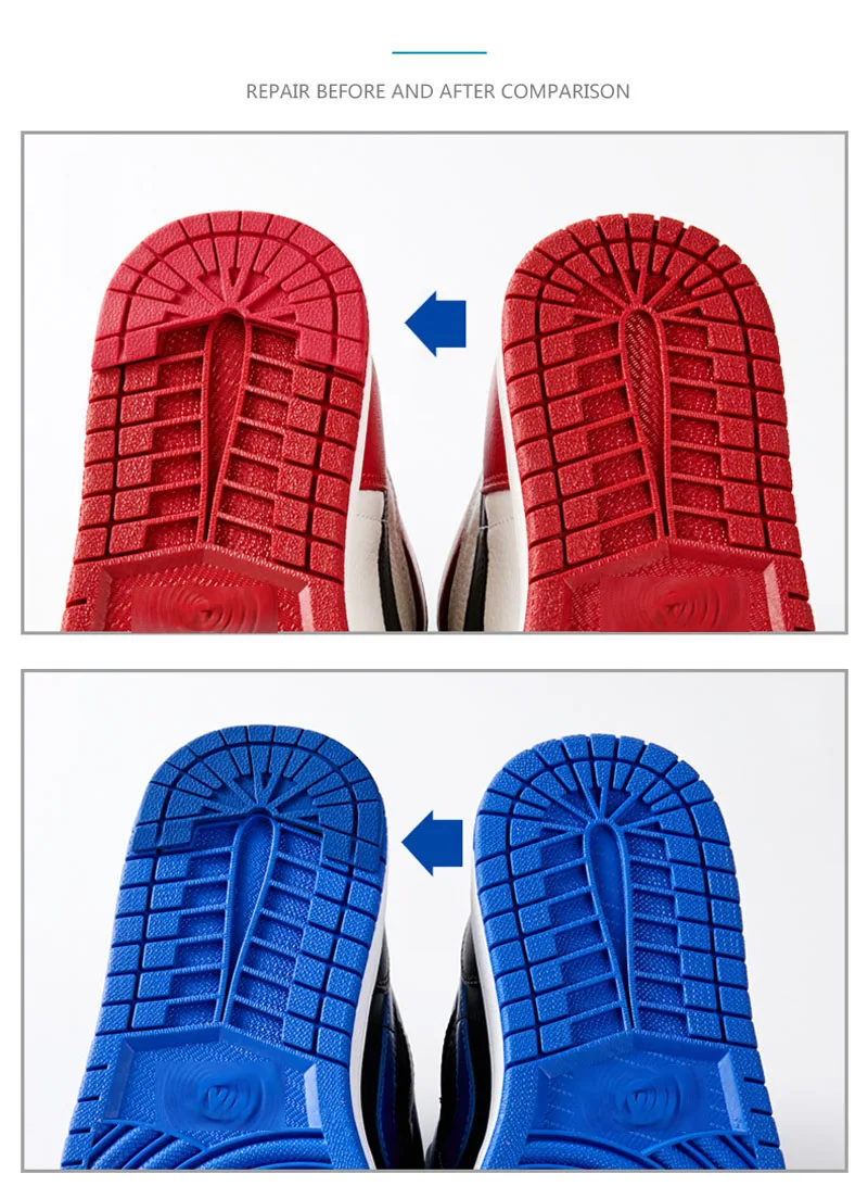 1Pair Wear-resistant Outsole Shoes Protector for Sneakers Men Shoe Repair Anti-Slip Self-Adhesive Rubber Sole Sports Shoes Patch