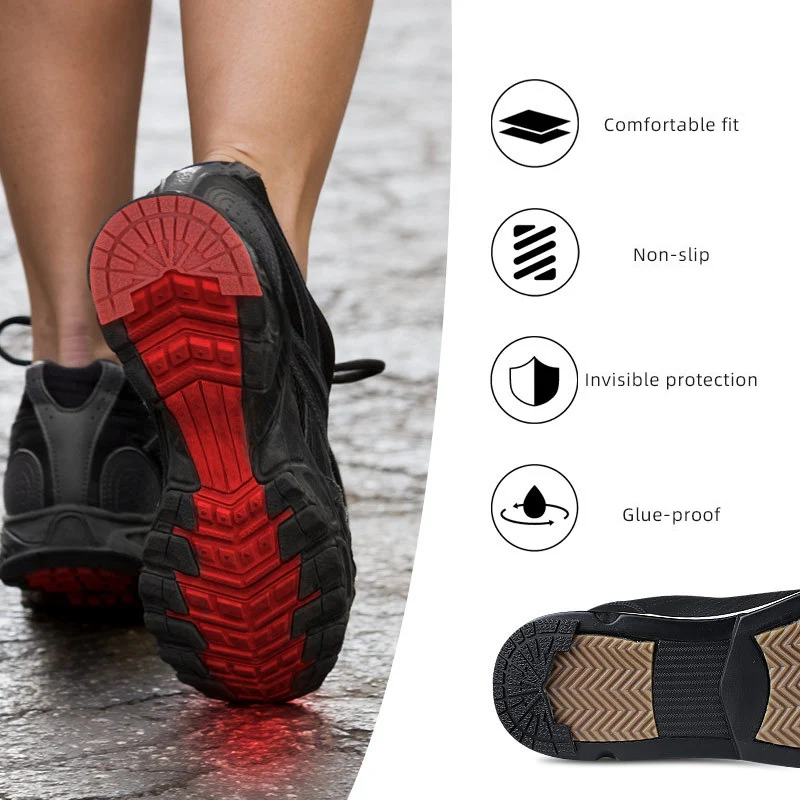 1Pair Wear-resistant Outsole Shoes Protector for Sneakers Men Shoe Repair Anti-Slip Self-Adhesive Rubber Sole Sports Shoes Patch