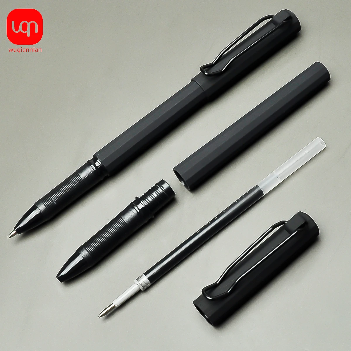 WQN- Luxury Simple Black Neutral Pen 0.7mm High Quality Black Ink Business Signature Pen For School And Stationery Office Use