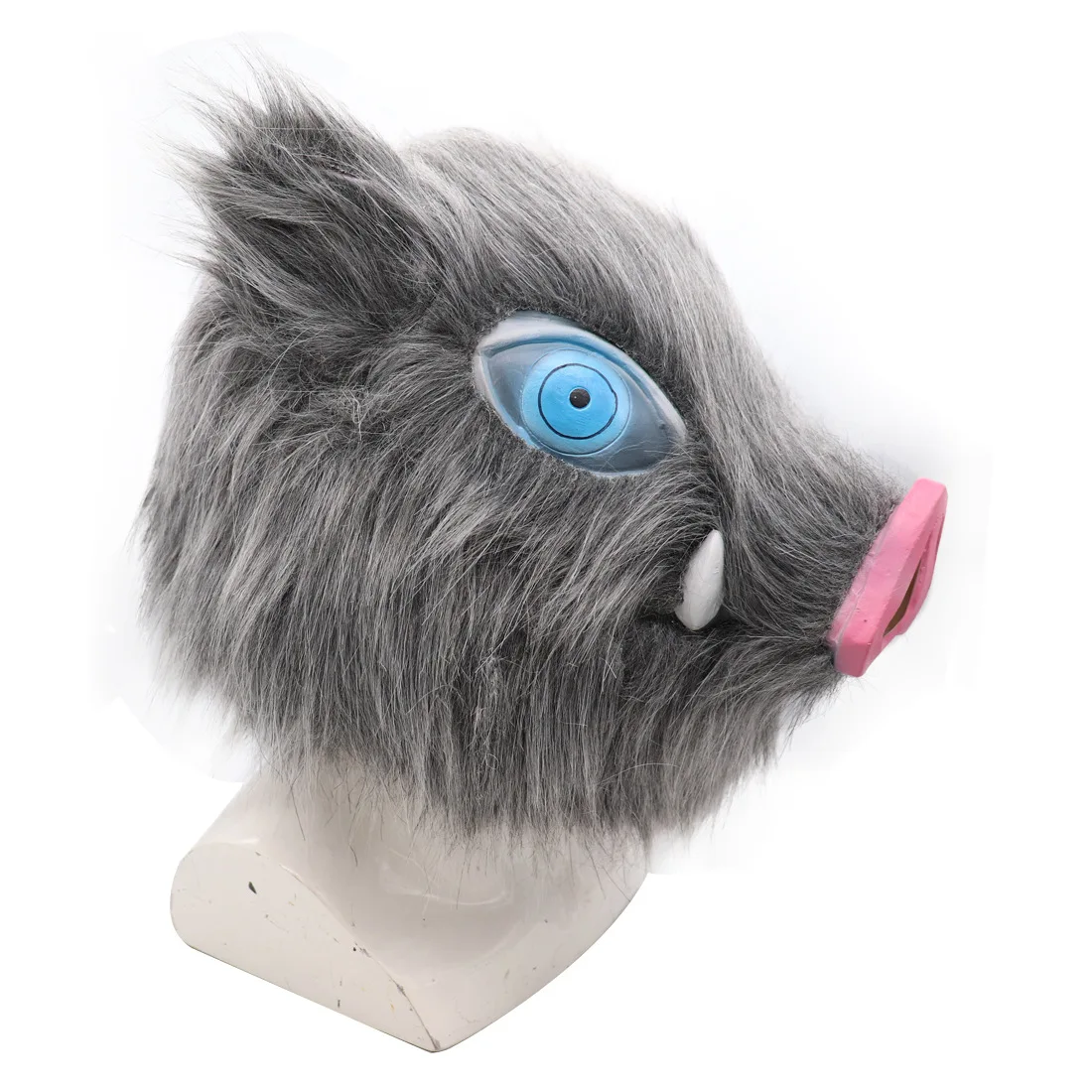 Mask Pig Head Mouth Latex Mask Ball Party Plush Pig Head Cover Halloween Festival Biology Japanese Anime Performance Cosplay