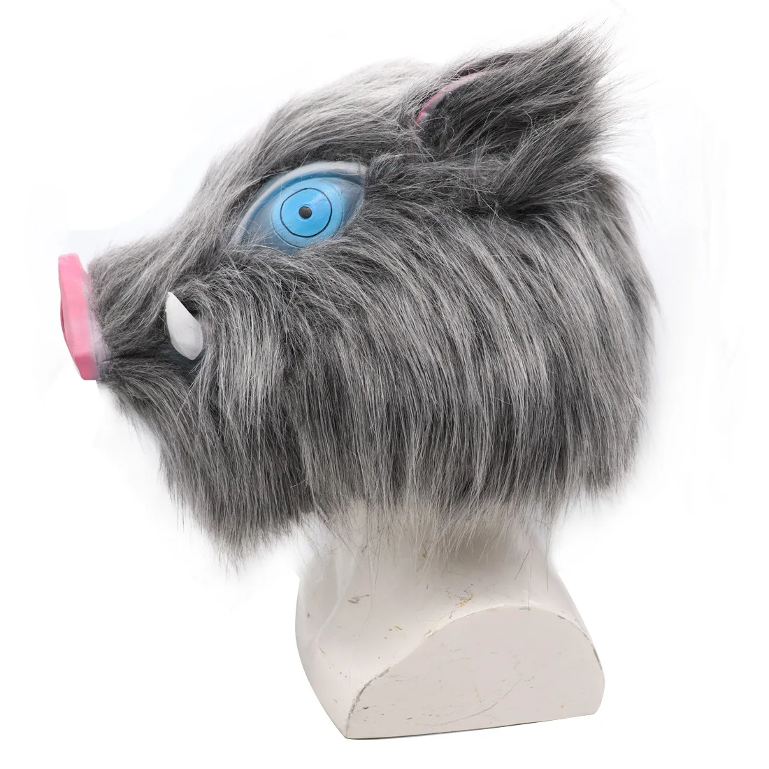 Mask Pig Head Mouth Latex Mask Ball Party Plush Pig Head Cover Halloween Festival Biology Japanese Anime Performance Cosplay