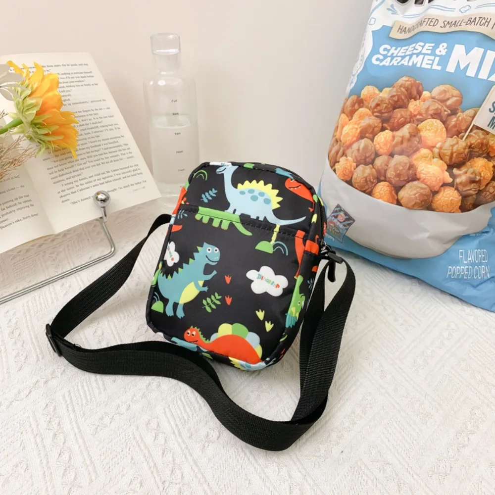 Cartoon Men Women Dinosaur Shoulder Bags Canvas Bag Makeup Bag Phone Bag Cosmetic Bag Waist Pack Chest Bag