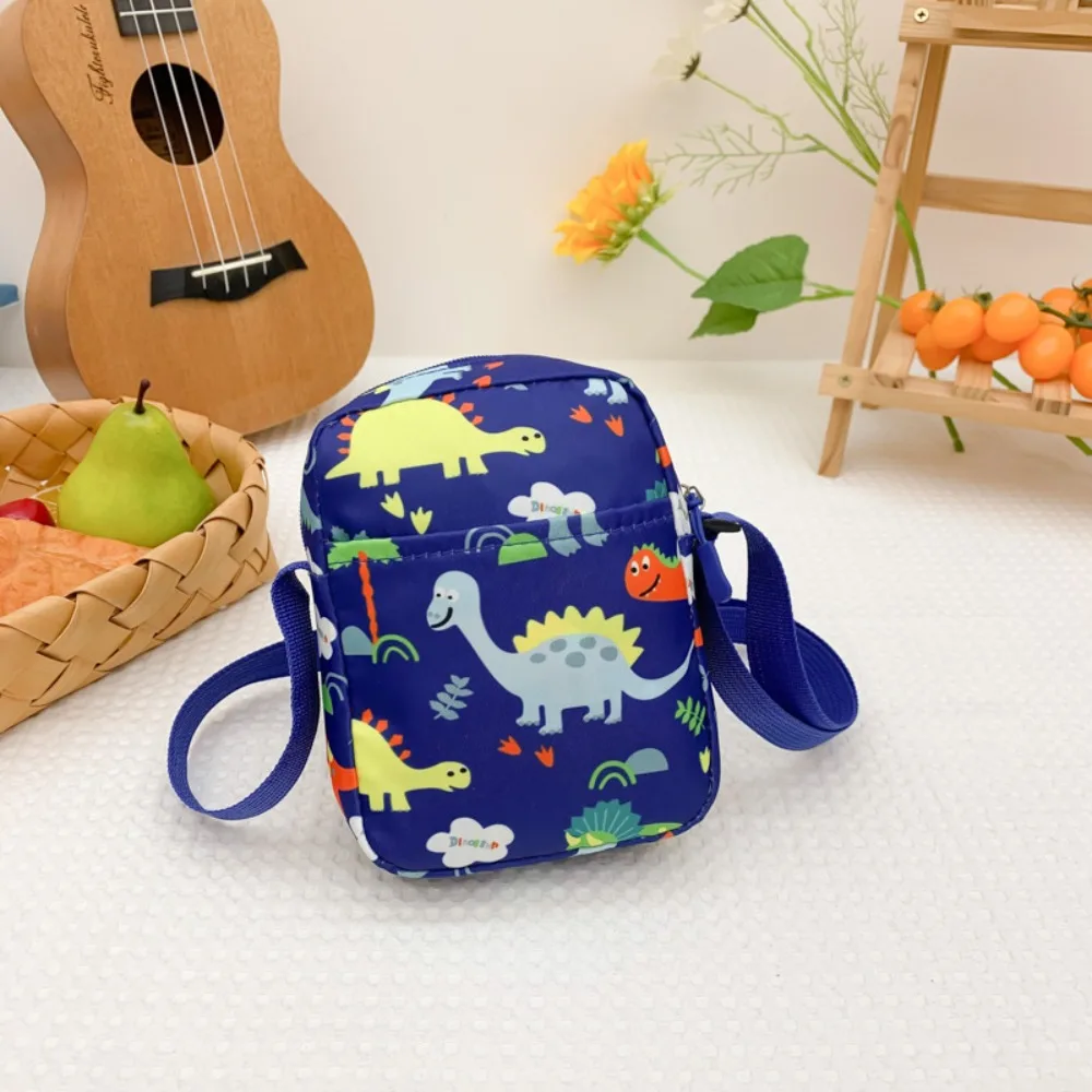 Cartoon Men Women Dinosaur Shoulder Bags Canvas Bag Makeup Bag Phone Bag Cosmetic Bag Waist Pack Chest Bag