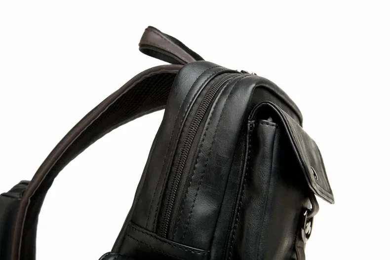Vintage Luxury Designer Leather Crossbody Bags for Men Messenger Chest Bag Fashion Casual Bag Waterproof PU Single Shoulder Bags