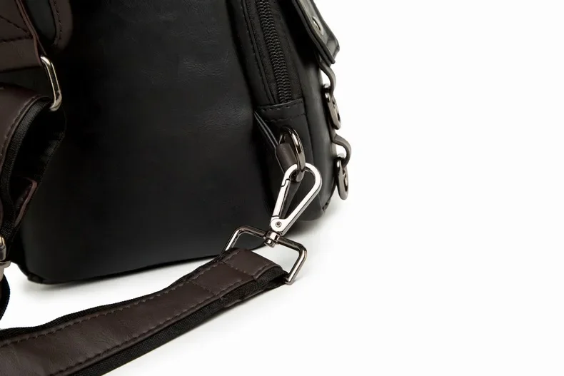 Vintage Luxury Designer Leather Crossbody Bags for Men Messenger Chest Bag Fashion Casual Bag Waterproof PU Single Shoulder Bags