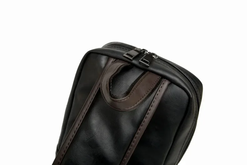 Vintage Luxury Designer Leather Crossbody Bags for Men Messenger Chest Bag Fashion Casual Bag Waterproof PU Single Shoulder Bags