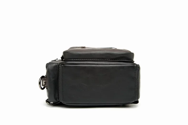 Vintage Luxury Designer Leather Crossbody Bags for Men Messenger Chest Bag Fashion Casual Bag Waterproof PU Single Shoulder Bags