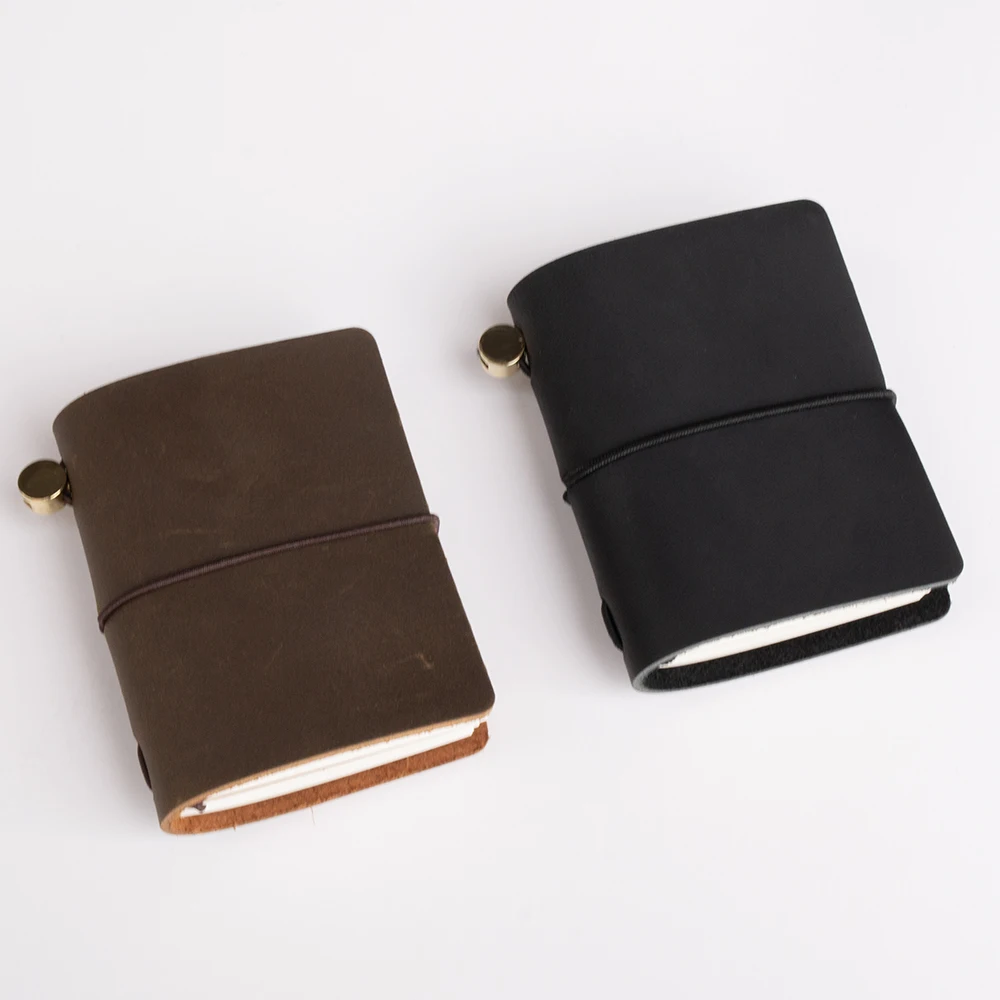 Vintage Leather Traveler's Notebook: 3 x 32 Page Refills, 100g Paper, Personalized leather journal,Portable Diary book